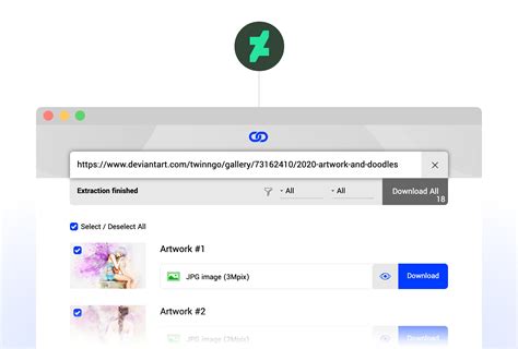 For several sites extension automatically detects previews, originals of images and put this links to specifed categories ("Original (HD)" - for original images and "Preview" - for previews) for easy filtering. . Deviantart downloader